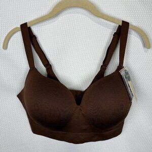 Truekind Supportive Comfort Wireless Shaping Bra Chocolate Brown Size 2XL NWT